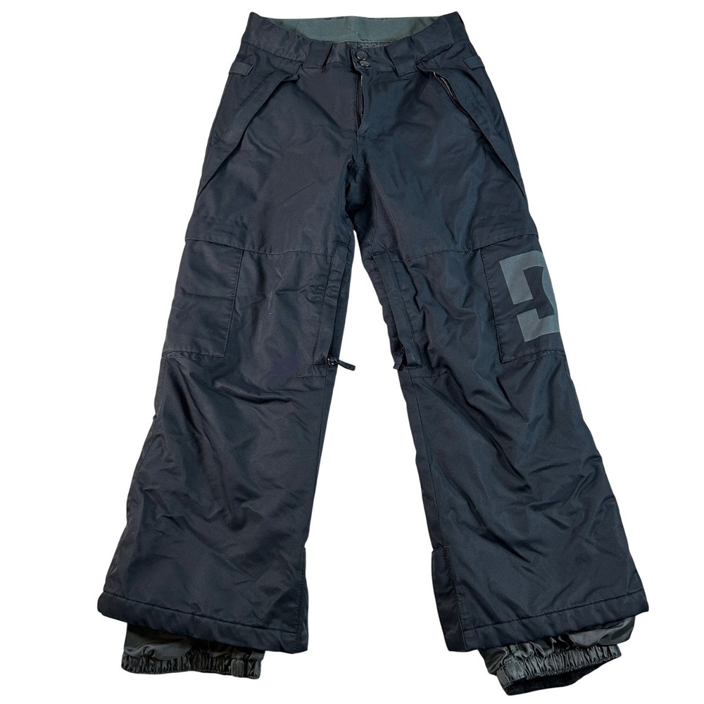 DC Shoes Black Snowboard Pants Mens Medium 5000mm Waterproof Insulated Cargo Ski